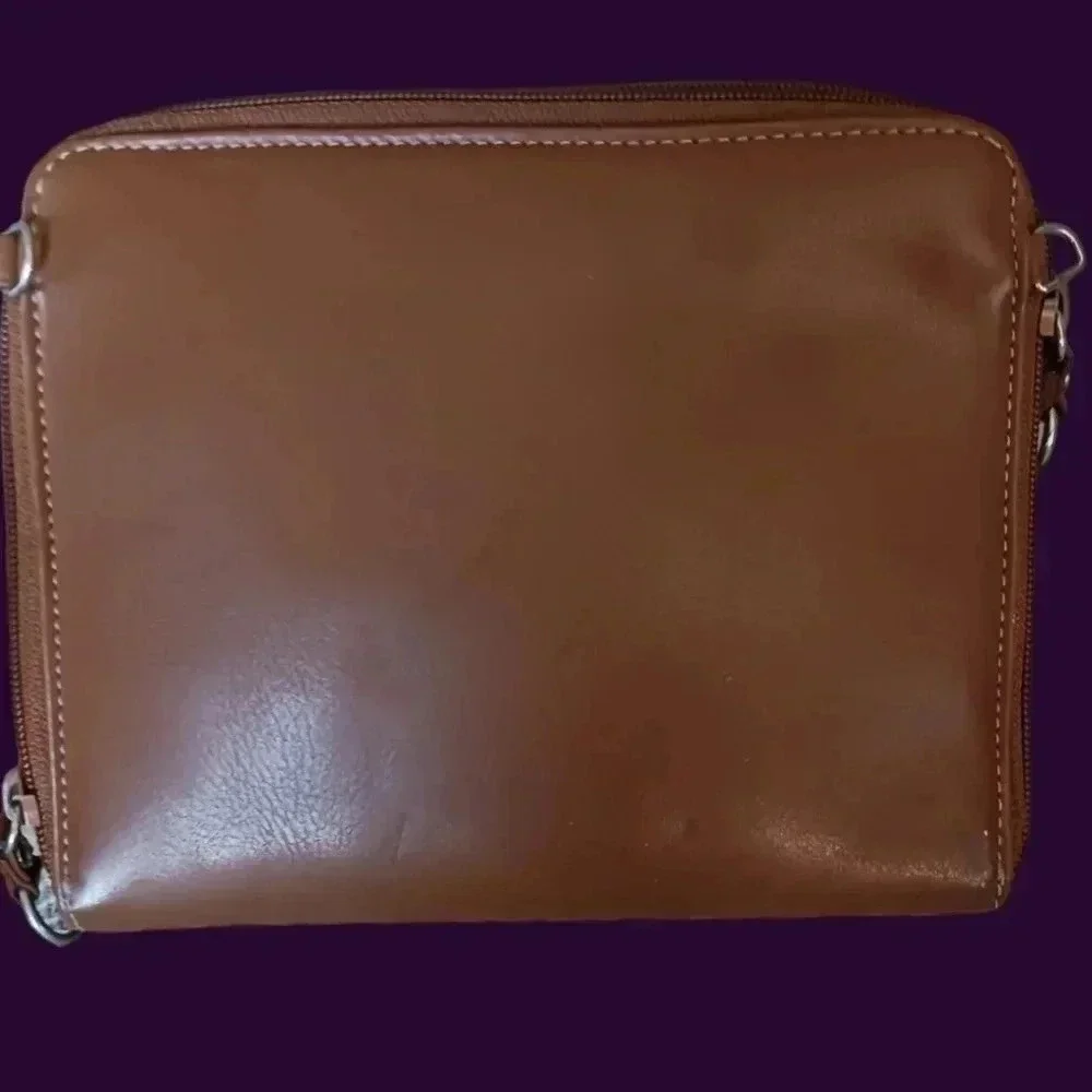 Nine west unique crossbody bag brown color